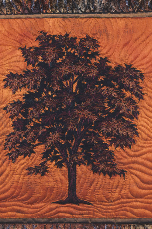 Tree Silhouettes Indian Bean detail